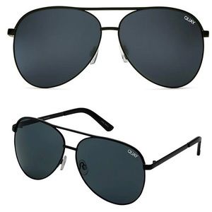 Quay Vivienne Oversized Aviator Sunglasses